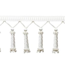 Trianon Carved Beaded Fringe Trimming by Samuel & Sons Pearl