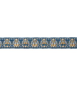 Trianon Ombre Border Trimming by Samuel & Sons Lapis