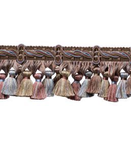 Trianon Scalloped Tassel Fringe Trimming by Samuel & Sons Chocolat