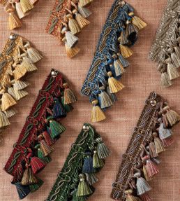 Trianon Scalloped Tassel Fringe Trimming by Samuel & Sons Lapis
