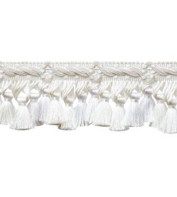 Trianon Scalloped Tassel Fringe Trimming by Samuel & Sons Pearl