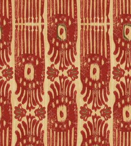 Tribal Ikat Wallpaper by MINDTHEGAP Lava Red
