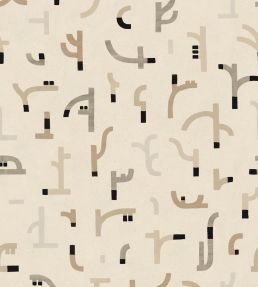 Tribal Tongue Wallpaper by Tres Tintas Beige
