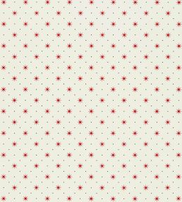Trixie Wallpaper by Scalamandre Red & Black On White
