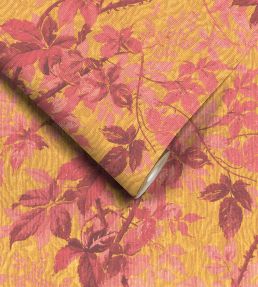 Tropic Wallpaper by Woodchip & Magnolia Sunset Orange