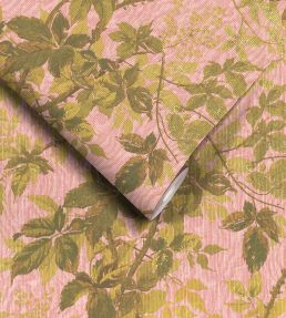 Tropic Wallpaper by Woodchip & Magnolia Sunset Pink