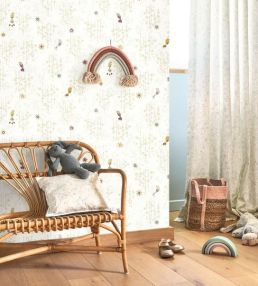 Tropical Birds Wallpaper by Casadeco Vert Amande
