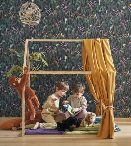 Tropical Forest Wallpaper by Casadeco Multico Fond Encre