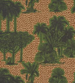 Tropical Safari Print Wallpaper by Schumacher Orinoco Verdant Oasis
