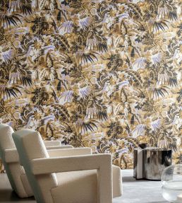 Tropicali Wallpaper by Arte Golden Lilac