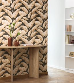 Tropicalia Wallpaper by Caselio Noir Sepia