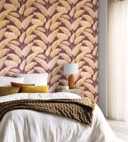 Tropicalia Wallpaper by Caselio Prune