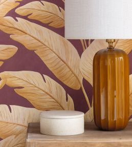 Tropicalia Wallpaper by Caselio Prune
