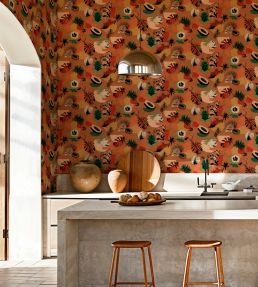 Tropicalia Wallpaper by Tres Tintas Naranja