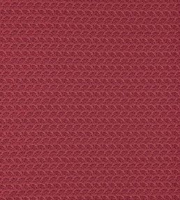 Tudor Damask Fabric by Zoffany Crimson