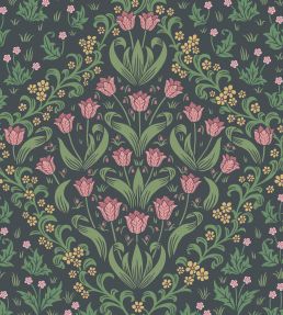 Tudor Garden Wallpaper by Cole & Son Plum Olive