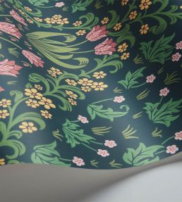 Tudor Garden Wallpaper by Cole & Son Plum Olive