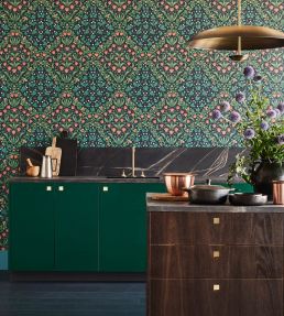 Tudor Garden Wallpaper by Cole & Son Plum Olive