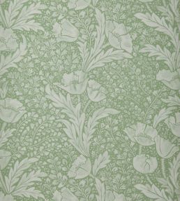Tudor Poppy Wallpaper by Liberty Fern