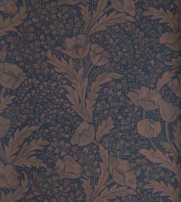 Tudor Poppy Wallpaper by Liberty Ink