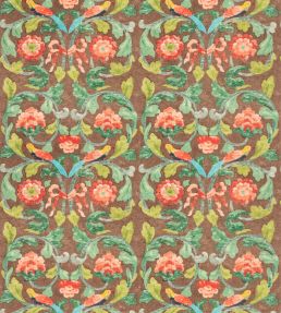 Tudor Rose Fabric by GP & J Baker Chocolate