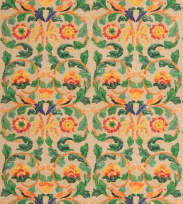 Tudor Rose Fabric by GP & J Baker Clementine