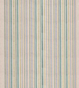 Tudor Stripe Fabric by GP & J Baker Green/Blue