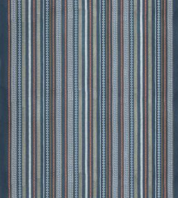 Tudor Stripe Fabric by GP & J Baker Indigo