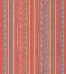 Tudor Stripe Fabric by GP & J Baker Red
