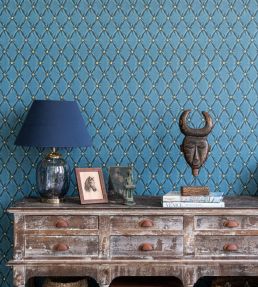 Tufted Panel Wallpaper by MINDTHEGAP Blue Moon