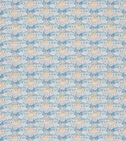 Tulip & Jasmine Cotton Fabric by GP & J Baker Blue