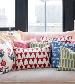 Tulip Iron Cushion 60 x 40cm by Molly Mahon Indigo