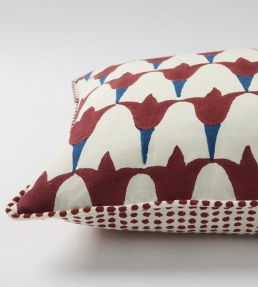 Tulip Iron Cushion 60 x 40cm by Molly Mahon Indigo