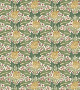 Tulip & Jasmine Wallpaper by GP & J Baker Red/Green