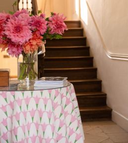 Tulip Fabric by Molly Mahon Rose/Grass