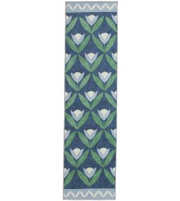 Scion Tulip Trellis Runner rug Midnight STULTRE2MID6123 Midnight