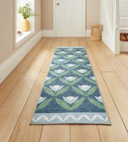 Scion Tulip Trellis Runner rug Midnight STULTRE2MID6123 Midnight
