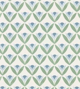 Tulip Trellis Wallpaper by Scion Coast Blue