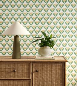 Tulip Trellis Wallpaper by Scion Honey