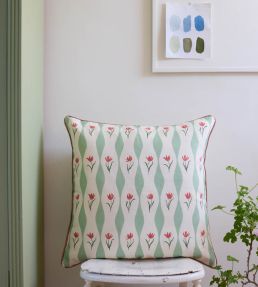Tulip Wave Fabric by Sophie Harpley Pistachio