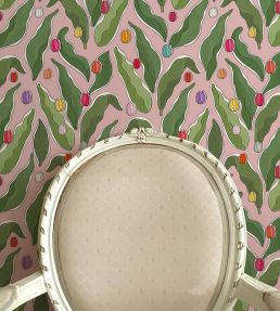 Tulips Festival Wallpaper by Ottoline Pink