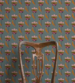 Tulips Wallpaper by Ottoline Blue