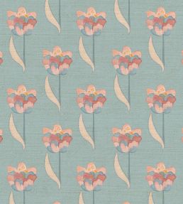 Tulips Fabric by Ottoline Dreamy Blue