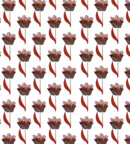 Tulips Wallpaper by Ottoline White