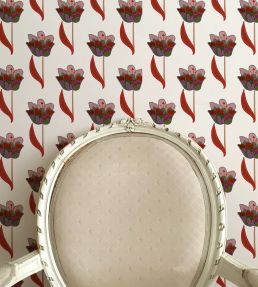 Tulips Wallpaper by Ottoline White