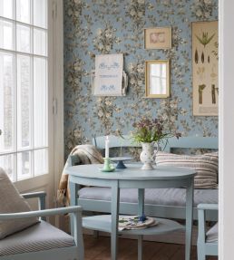 Tullgarn Wallpaper by Borastapeter Blue