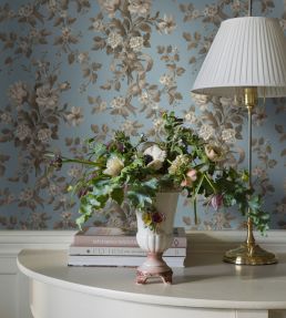 Tullgarn Wallpaper by Borastapeter Blue