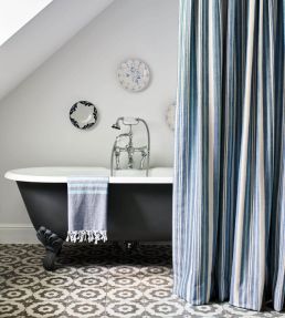 Tulsi Stripe Fabric by Jane Churchill Green