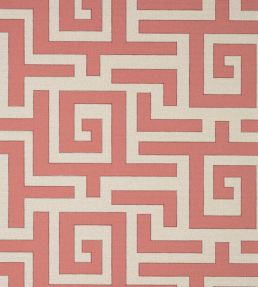 Tulum Applique Fabric by Thibaut Coral on Natural