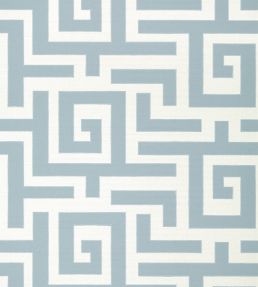 Tulum Applique Fabric by Thibaut Spa Blue